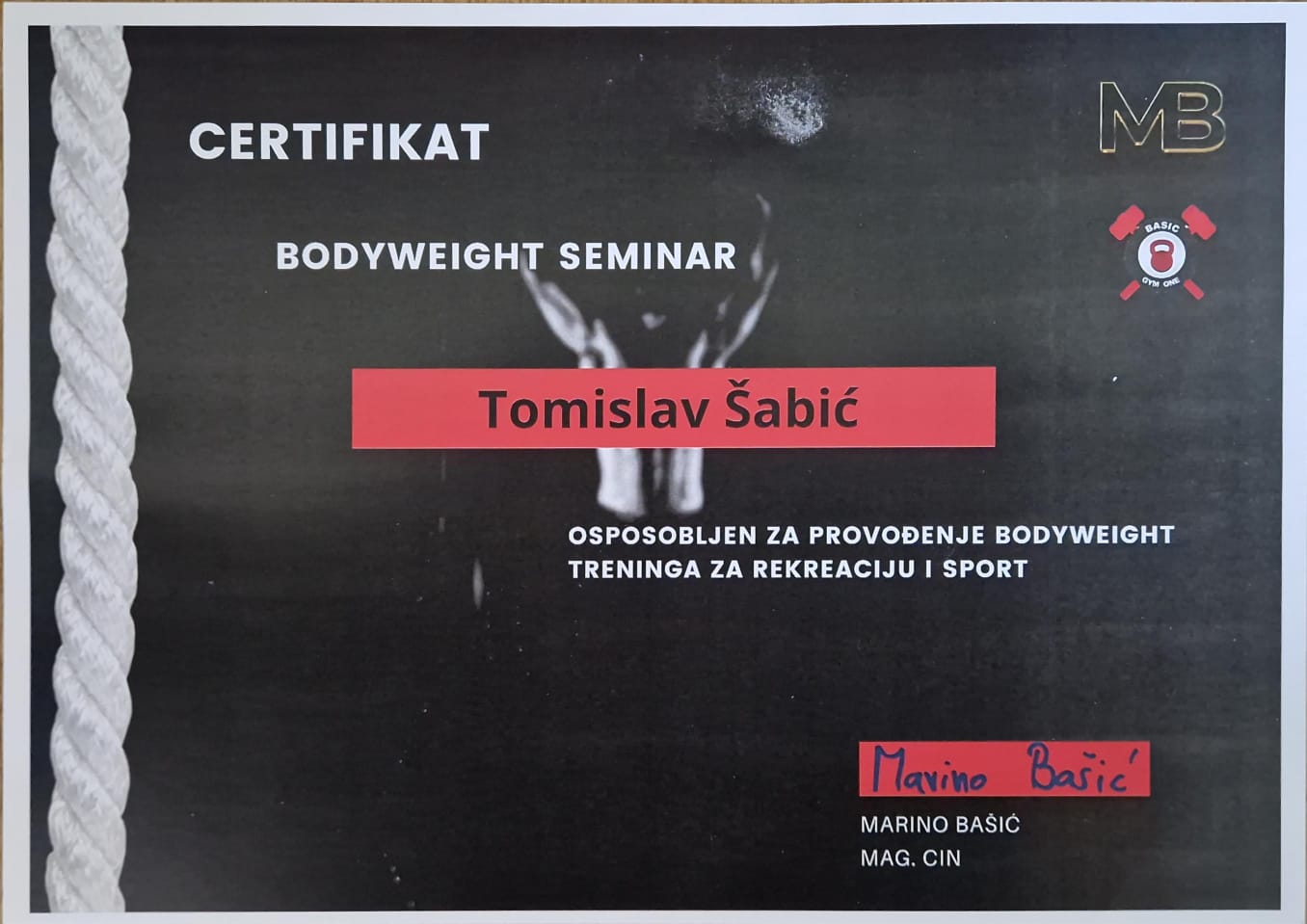 Bodyweight seminar – Tomislav Šabić, osobni i online trener