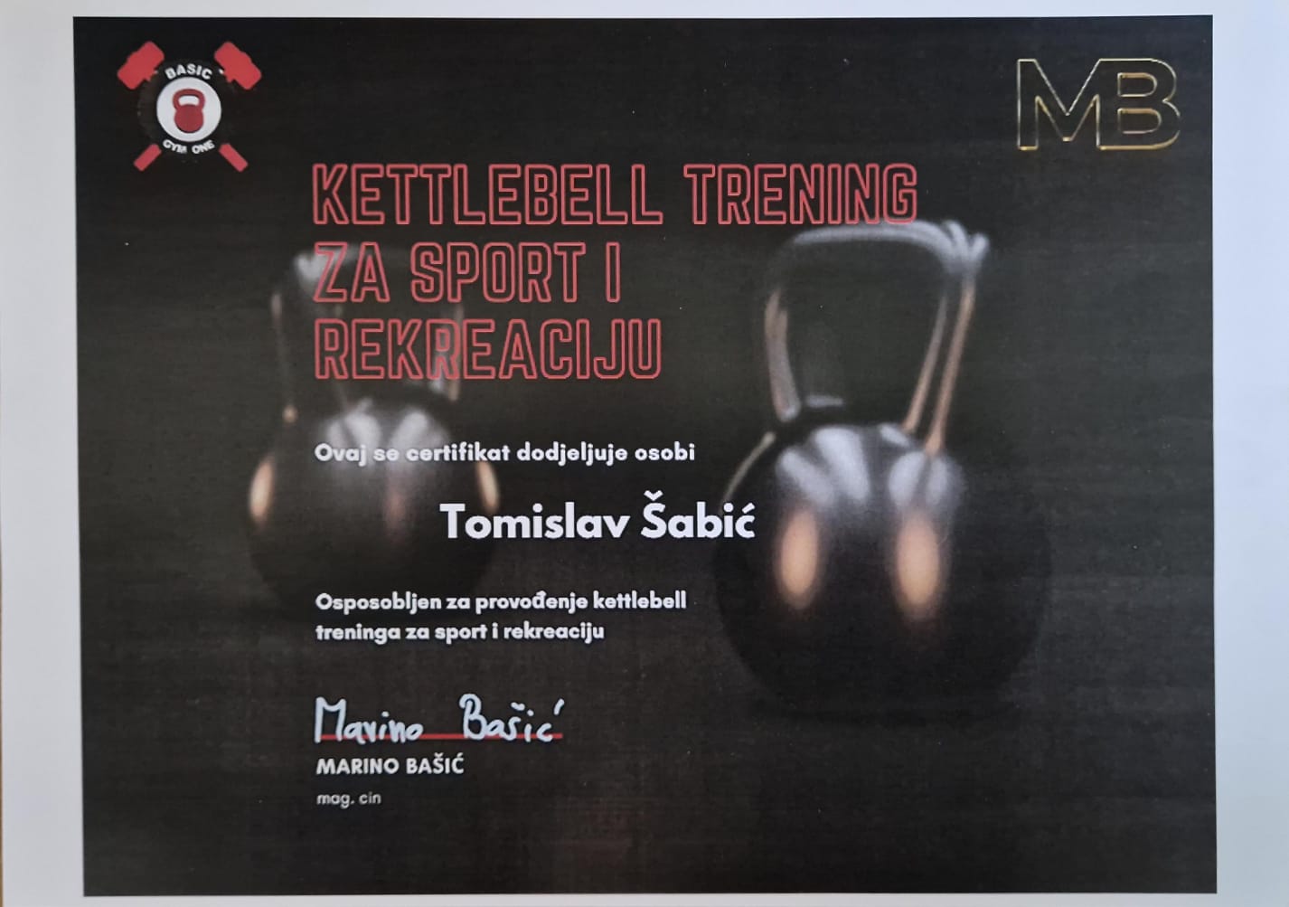 Kettlebell za sport i rekreaciju – Tomislav Šabić, osobni trener
